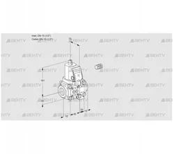 VAS1E15R/15R05NVWSR/PP/PP (88105695) Газовый клапан Kromschroder