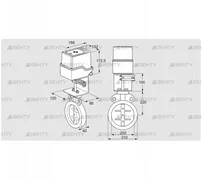 IDR250Z03D350AS/50-60Q30E (88303742) Дроссельная заслонка Kromschroder