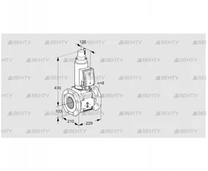 VAS8T100A05LQSRB/PP/PP (88203344) Газовый клапан Kromschroder