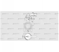 DKR 15Z03H100D (72702010) Дроссельная заслонка Kromschroder