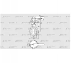 DKR 15Z03H100D (72702010) Дроссельная заслонка Kromschroder