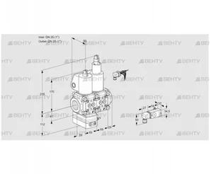 VCV2E25R/25R05VKLWL/PPPP/2-PP (88100499) Клапан с регулятором соотношения Kromschroder