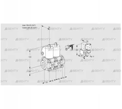 VCS1E20R/20R05NNWL/PPZY/PPPP (88100821) Сдвоенный газовый клапан Kromschroder