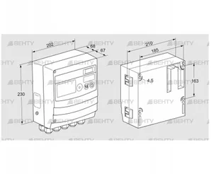 BCU460W3P1C0D0000K1E1-/LM400WF3O0E1- (88680397) Блок управления горением Kromschroder