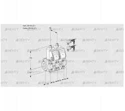 VCS2E50R/50R05NNQR6/PPPP/PPPP (88106684) Сдвоенный газовый клапан Kromschroder