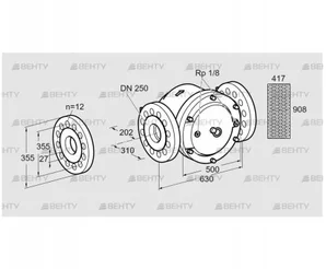 GFK 250F10-3 (81950010) Газовый фильтр Kromschroder