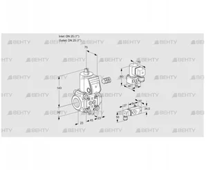 VAS125R/NK (88001216) Газовый клапан Kromschroder