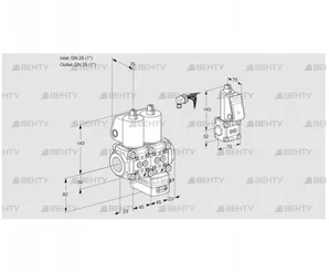 VCD1E25R/25R05ND-25WL/PPZS/PPPP (88100725) Регулятор давления Kromschroder