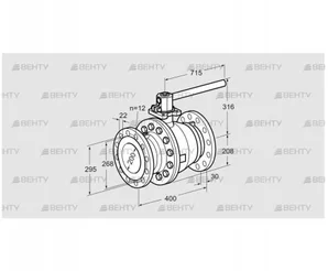 AKT 200F160G1 (03152319) Запорный кран Kromschroder