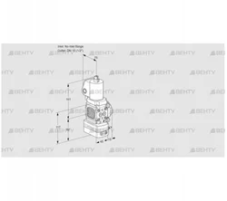 VAG1T-/15N/NQGLBA (88033062) Газовый клапан с регулятором соотношения Kromschroder