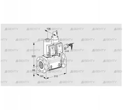 VCS780F05NLWGRB/PPPP/PPPP (88205353) Сдвоенный газовый клапан Kromschroder