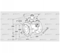 JSAV 80TA50/1-0Z (03151144) Предохранительный запорный клапан Kromschroder