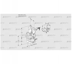 VAG115/20R/NWAE (88001050) Газовый клапан с регулятором соотношения Kromschroder