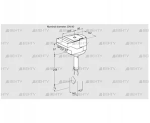 IBH80Z01A/20-60W3E (88301782) Дроссельная заслонка Kromschroder