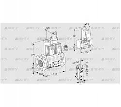 VCS780F05NLWR3E/P3PP/PPZ- (88204099) Сдвоенный газовый клапан Kromschroder