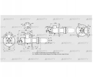 BIC 140RBL-0/35-(54)E (84035012) Газовая горелка Kromschroder