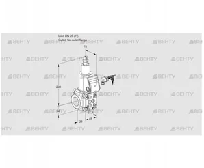 VAS125/-R/LW (88004468) Газовый клапан Kromschroder