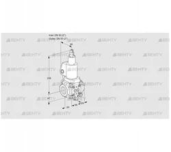 VAS2T50N/LKGL (88034734) Газовый клапан Kromschroder