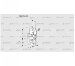 VAD232/40R/NW-100A (88031384) Газовый клапан с регулятором давления Kromschroder
