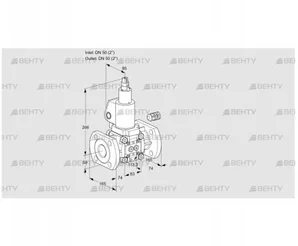 VAS350F/LWSL (88010638) Газовый клапан Kromschroder