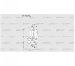 VAS1T-0/15N/NQ (88023694) Газовый клапан Kromschroder