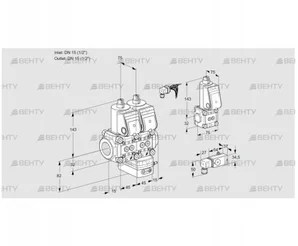 VCG1E15R/15R05NGEWR/-3PP/PPBS (88104572) Клапан с регулятором соотношения Kromschroder