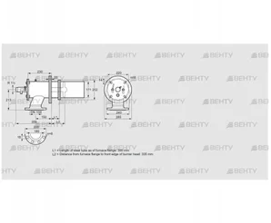 ZIC 165RB-300/335-(17)D (84246546) Газовая горелка Kromschroder