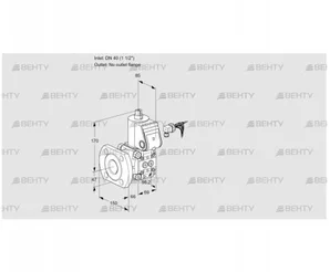 VAS240/-F/NK (88034160) Газовый клапан Kromschroder