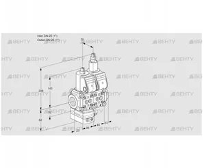 VCD1E25R/25R05D-25LQR/PPPP/PPPP (88100355) Регулятор давления Kromschroder