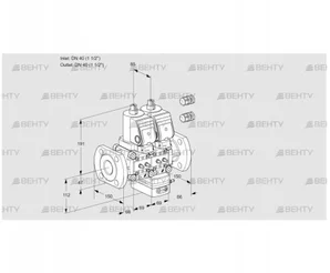 VCV2E40F/40F05NVKWSR3/MMMM/PPPP (88103212) Клапан с регулятором соотношения Kromschroder