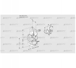 VAG120/15R/NQBE (88004915) Газовый клапан с регулятором соотношения Kromschroder