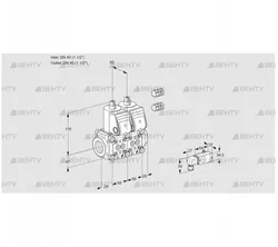 VCS2E40R/40R05NNWR3/-3PP/PPPP (88107731) Сдвоенный газовый клапан Kromschroder