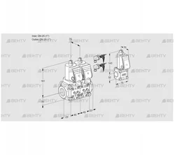 VCS1E25R/25R05NNWGR8/MMMM/PPZS (88104763) Сдвоенный газовый клапан Kromschroder