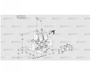 VCV3E50F/50F05NVKWR/3-PP/PPPP (88106376) Клапан с регулятором соотношения Kromschroder