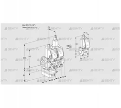 VCG1E15R/15R05GELWR/PPPP/ZSPP (88107153) Клапан с регулятором соотношения Kromschroder