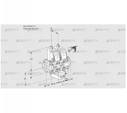 VCH1E25R/20R05NHEVWR/PPPP/PPPP (88107241) Клапан с регулятором расхода Kromschroder