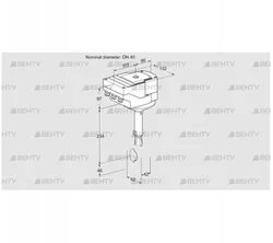 IBH40W01A/40A2D (88303776) Дроссельная заслонка Kromschroder