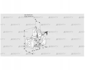 VAS350F/NKSR (88011647) Газовый клапан Kromschroder