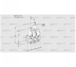 VCS1E15R/15R05NLWR/PPPP/PPPP (88105844) Сдвоенный газовый клапан Kromschroder