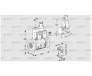 VCS665F05NLWR3E/PPPP/P2Z- (88207185) Сдвоенный газовый клапан Kromschroder