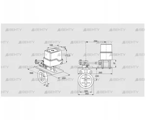 IDR300Z03D100GD/50-30Q20TR10 (88303616) Дроссельная заслонка Kromschroder