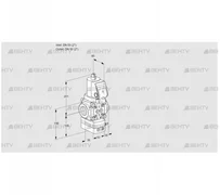 VAD3T50N/NQSR-50A (88008478) Газовый клапан с регулятором давления Kromschroder