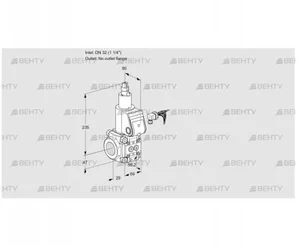 VAS232/-R/LW (88033736) Газовый клапан Kromschroder