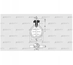 DKR 40Z03F350D (03149215) Дроссельная заслонка Kromschroder