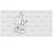 VAS780F05LW3B/PP/MM (88205363) Газовый клапан Kromschroder