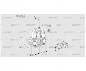 VCS2E40R/25R05NNWR3/PPPP/PP-4 (88100941) Сдвоенный газовый клапан Kromschroder