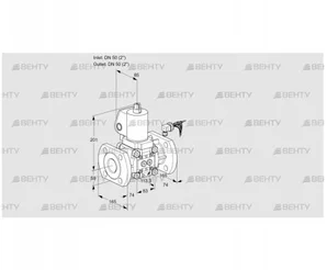 VAS350F/NWGL (88011380) Газовый клапан Kromschroder