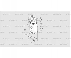 DG 17VC6D-6W (84448052) Датчик-реле давления газа Kromschroder