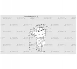 IBG80W05/20-15Q3T (88303710) Дроссельная заслонка Kromschroder