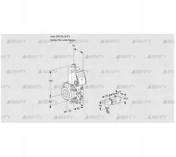 VAS1T20/-N/NQ (88024756) Газовый клапан Kromschroder